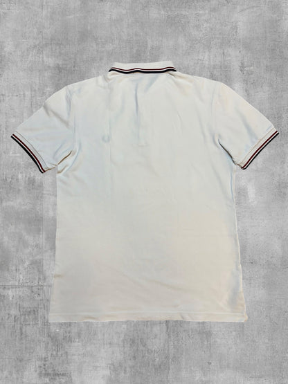 Fred Perry Polo Shirt Weiß Schwarz Rot