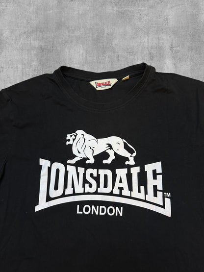 Lonsdale London T-Shirt Schwarz Weiß M
