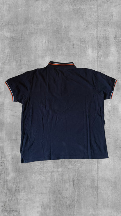 Fred Perry Polo Shirt Navy Blau Orange L
