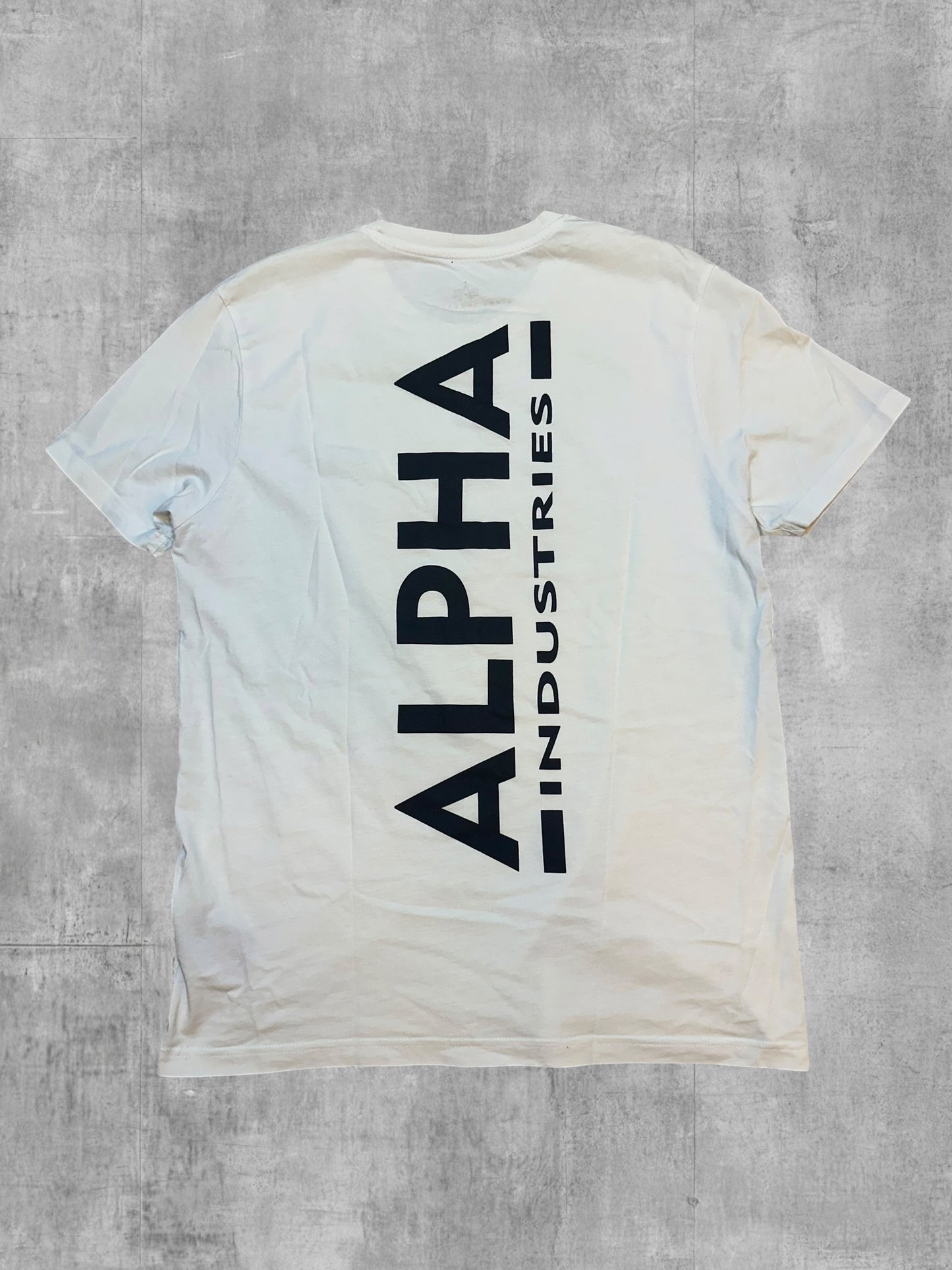 Alpha Industries Backprint T-Shirt Weiß M