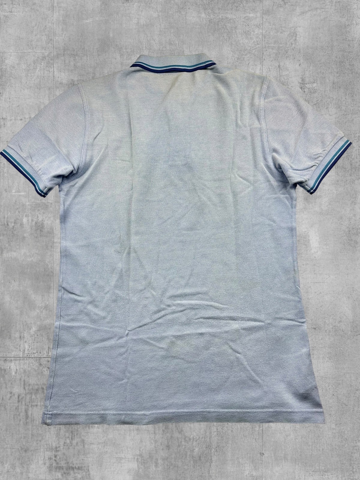 Fred Perry Polo Shirt Türkis Blau S Slim Fit
