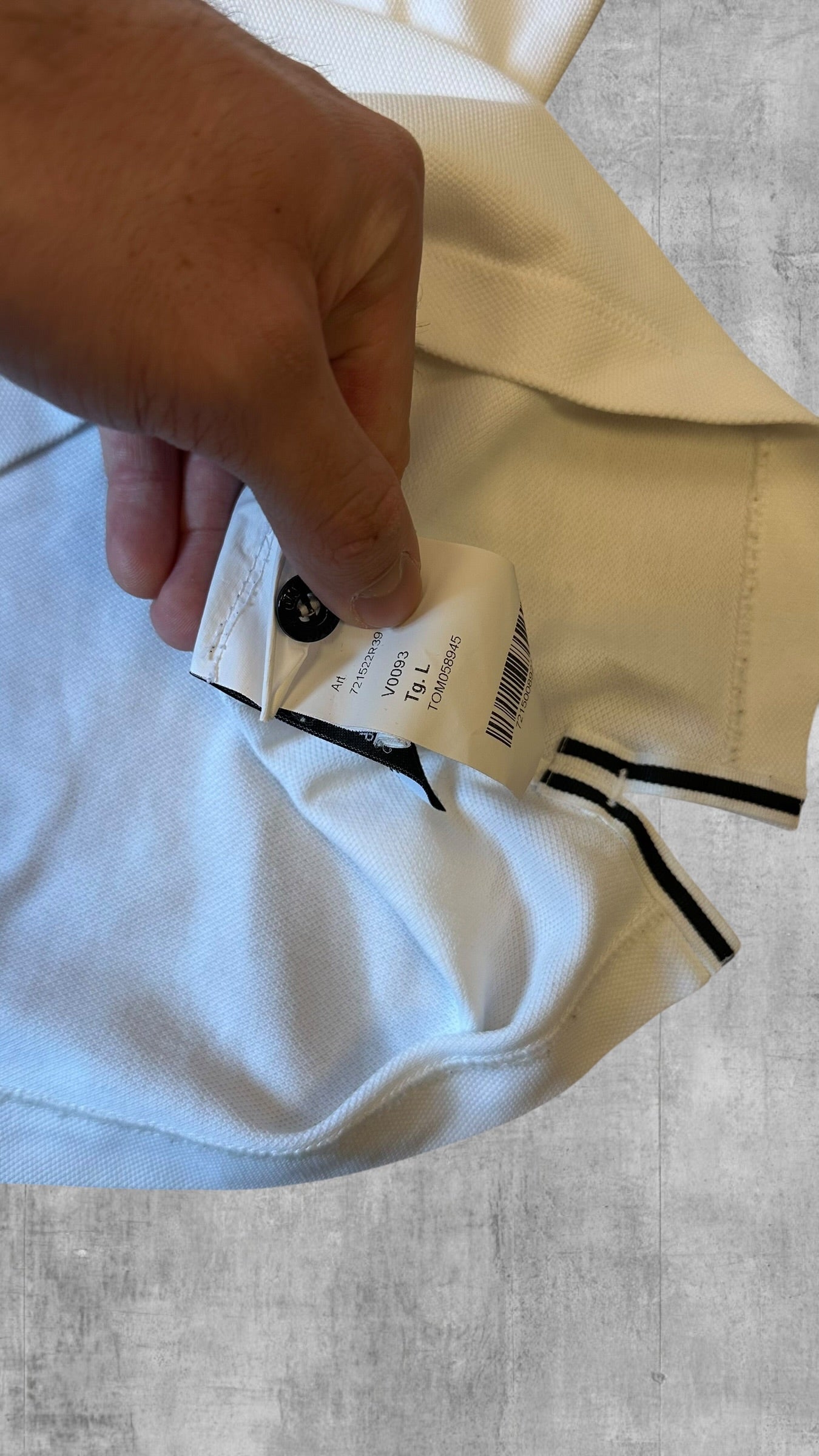 Stone Island Polo Shirt Weiß L