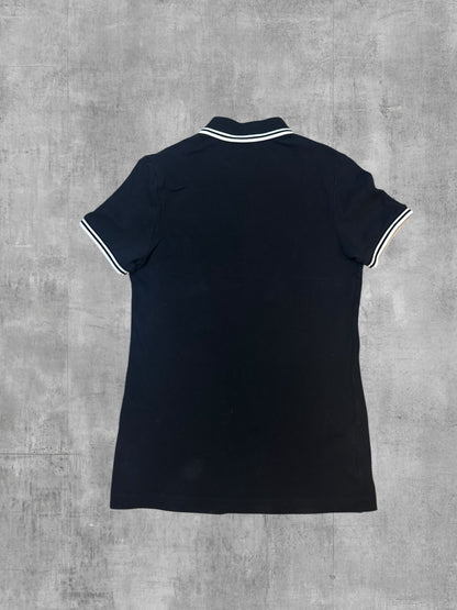 Fred Perry Polo Shirt Schwarz Weiß Frauengröße XS