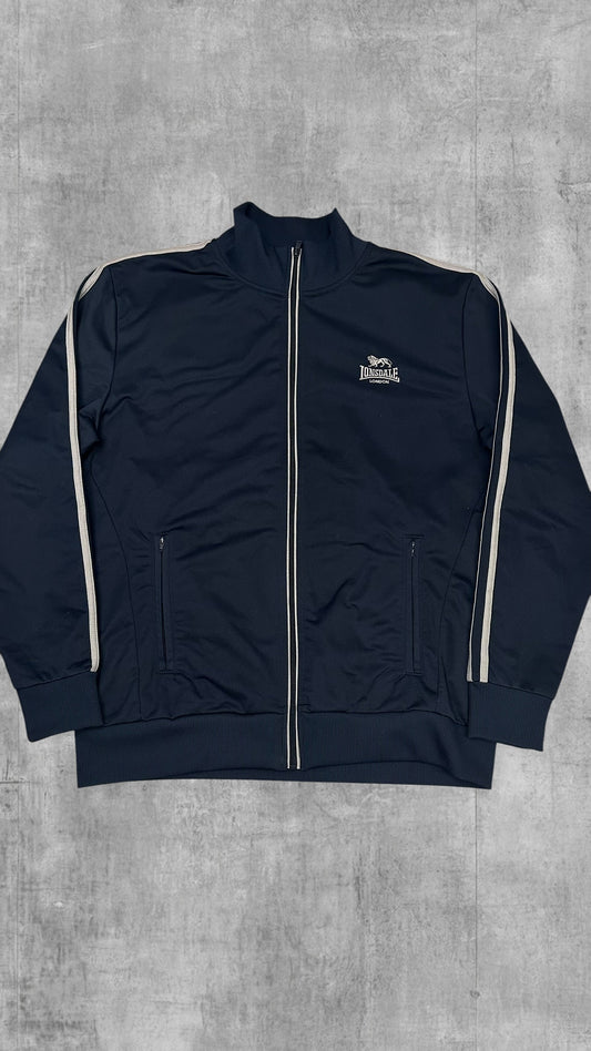 Lonsdale London Trainingsjacke Taped Navy Blau Weiß L