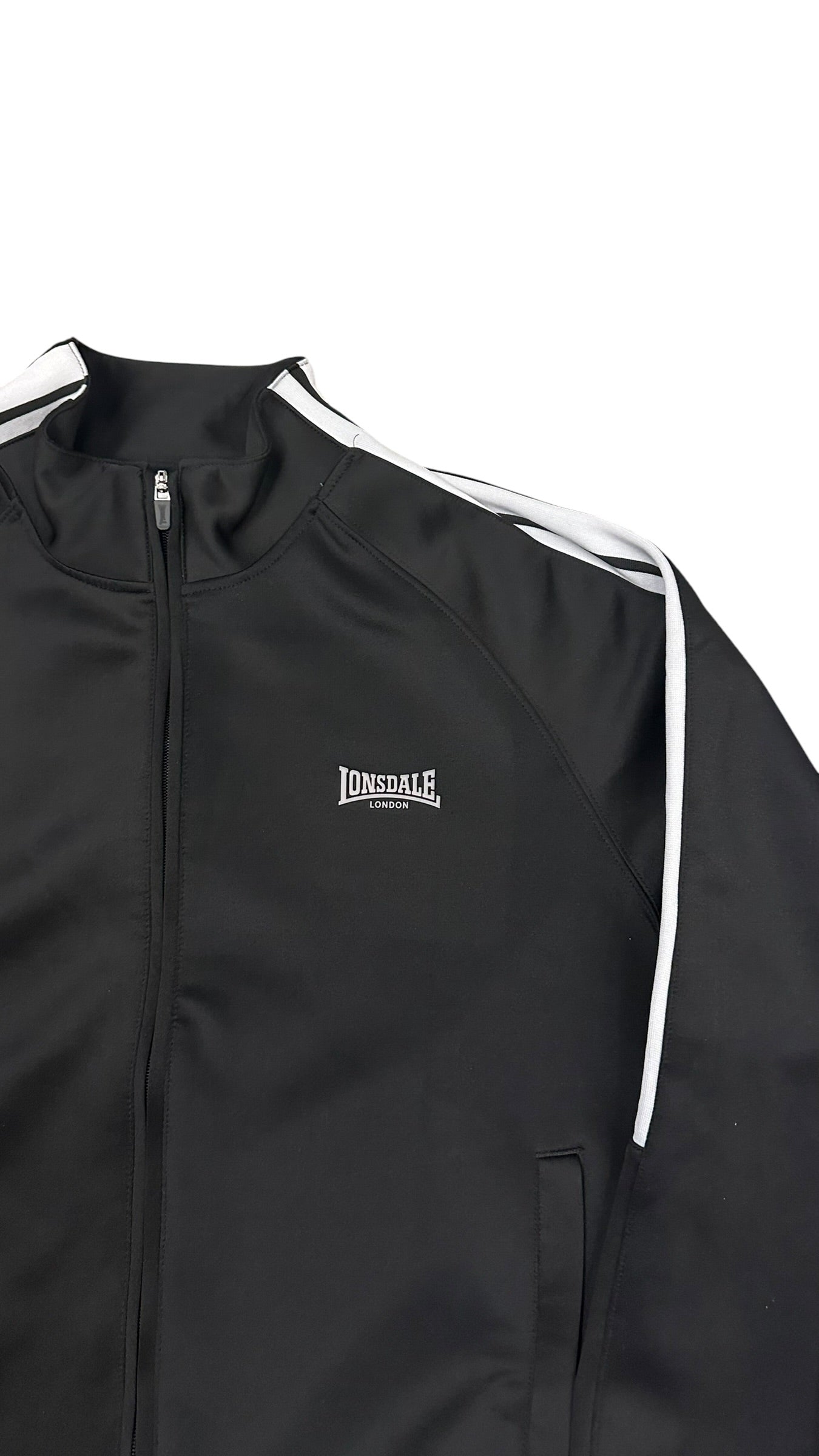 Lonsdale London Trainingsjacke Schwarz Weiß L