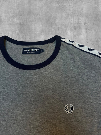 Fred Perry T-shirt Taped Grau L