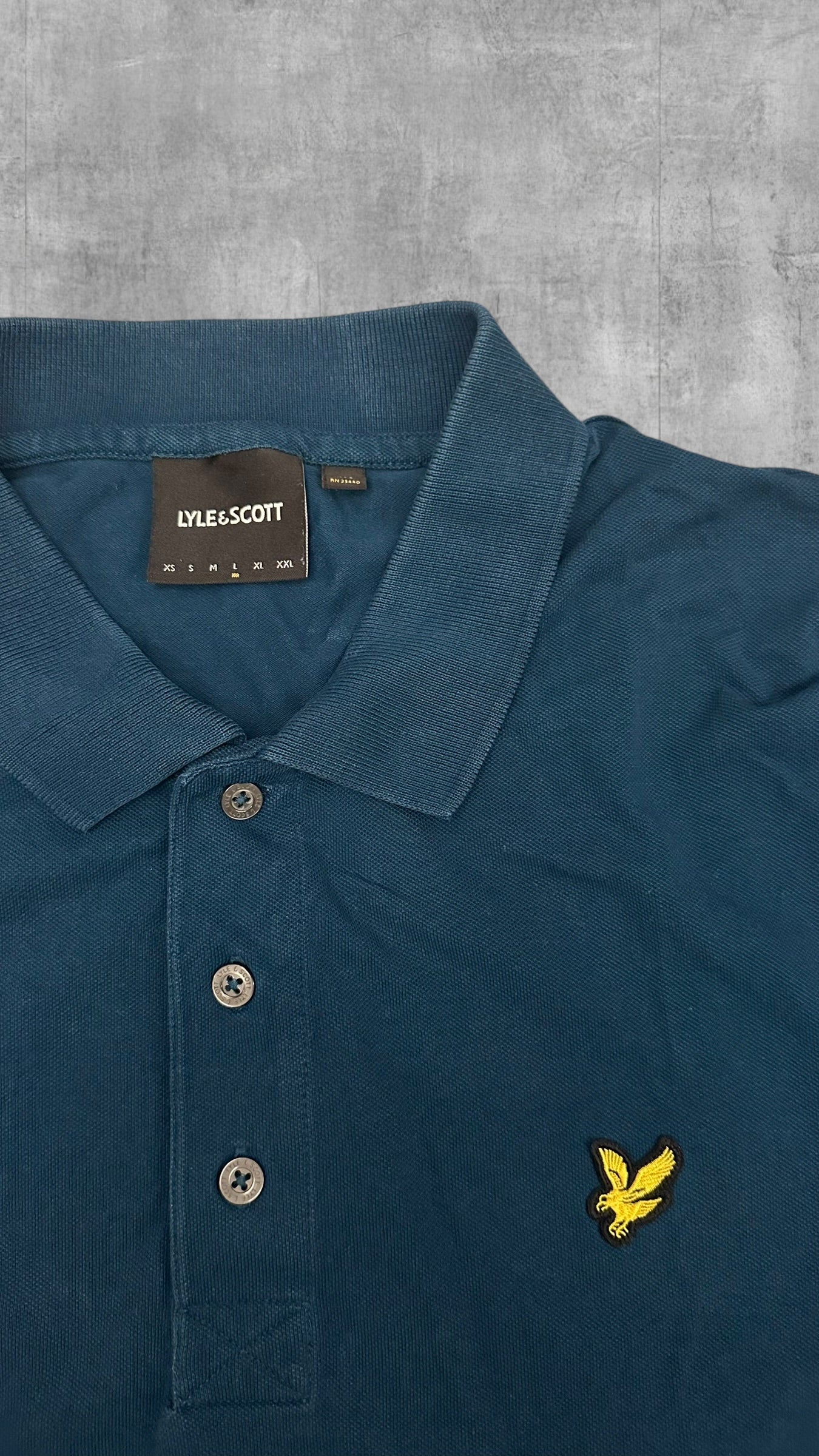 Lyle & Scott Polo Shirt Türkis Blau L