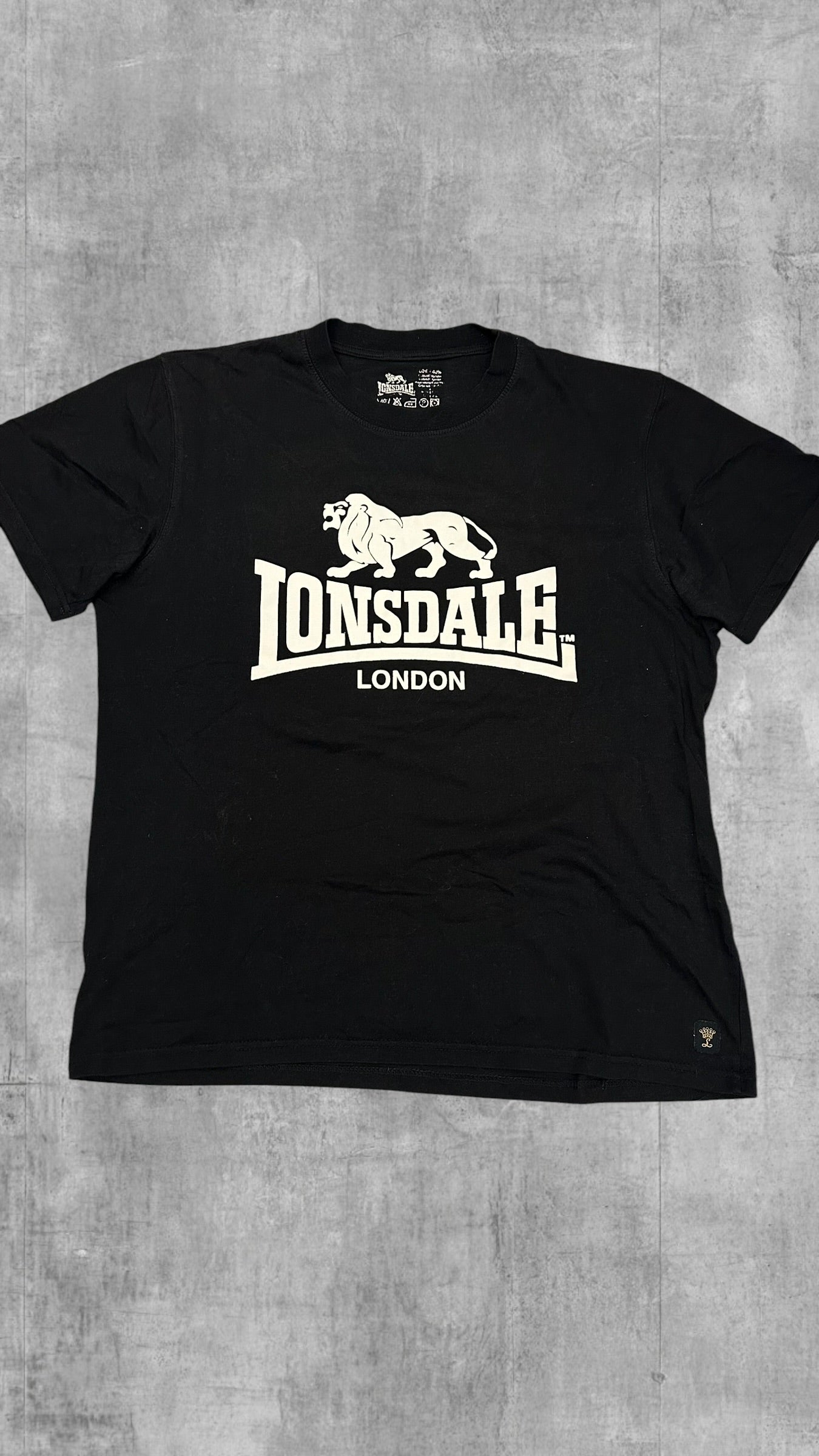 Lonsdale London T-Shirt Schwarz Weiß L