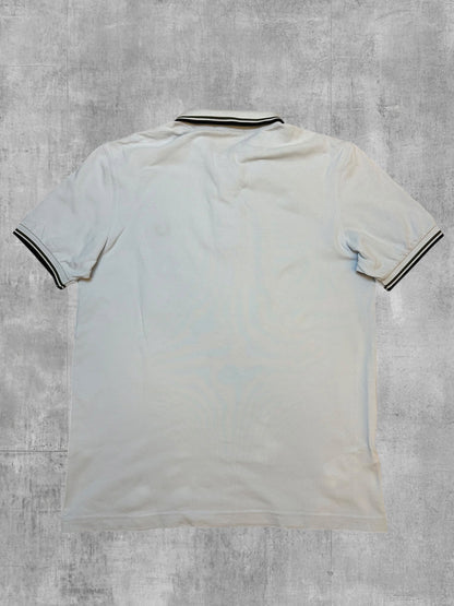 Fred Perry Polo Shirt Babyblau Schwarz M