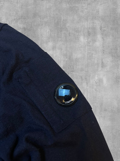 C.P. Company Half Zip Rollkragenpullover Schwarz L - XL