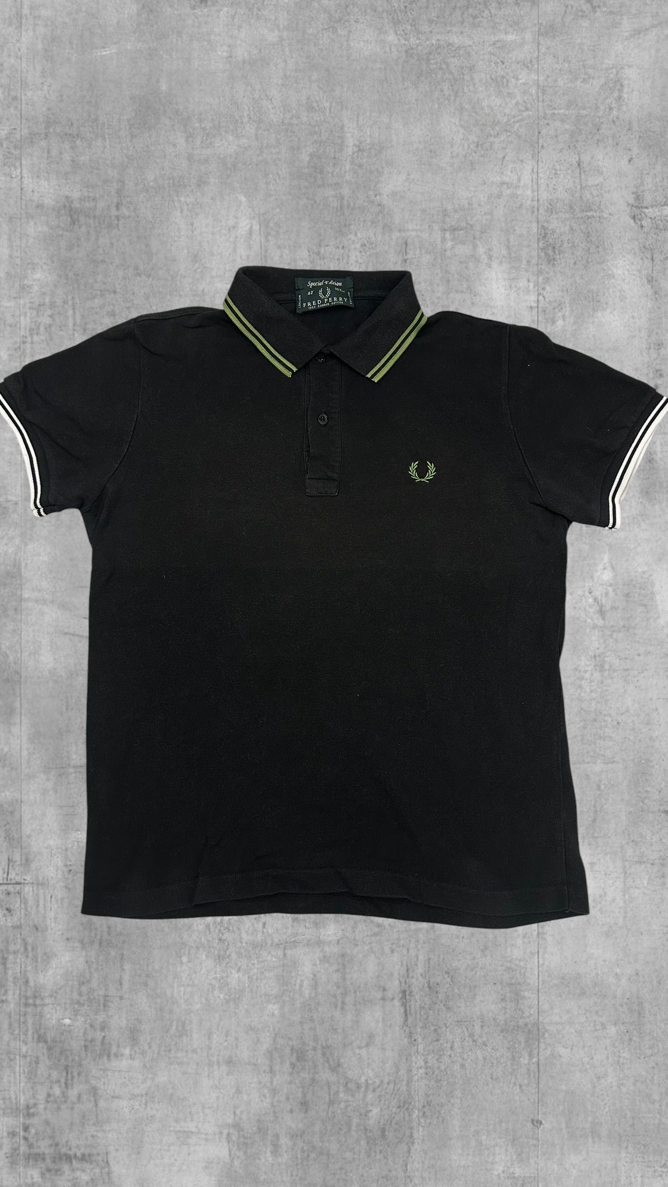Fred Perry Polo Shirt Schwarz S