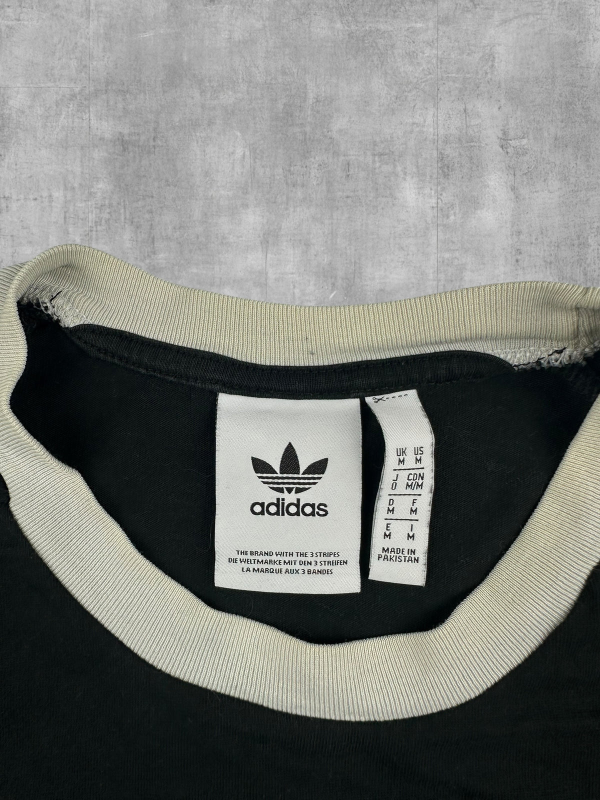 Adidas T-shirt Schwarz Weiß M