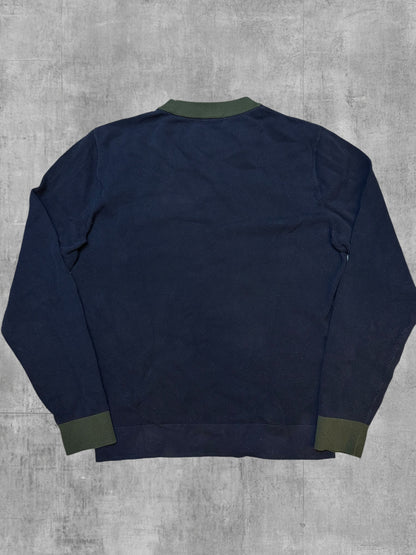 Fred Perry Sweatshirt Navy Blau Khaki L