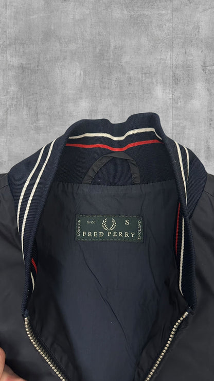 Fred Perry Jacke Windbreaker Dünn Schwarz S