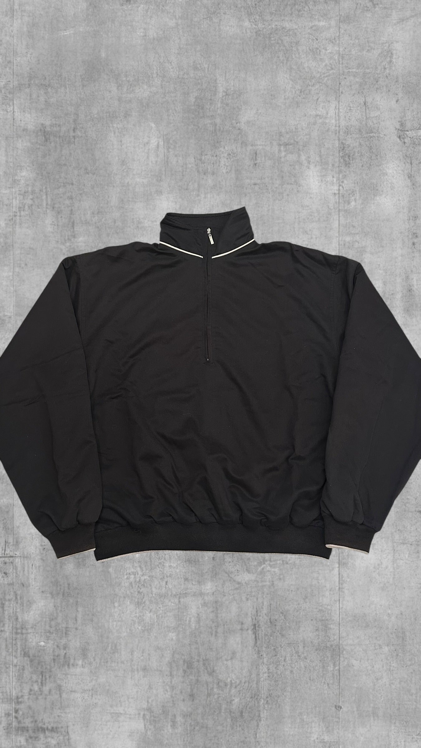 Lyle & Scott Vintage Half Zip Windbreaker Schwarz S-M