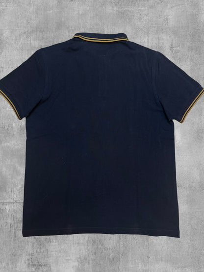 Fred Perry Polo Shirt Schwarz Gold L