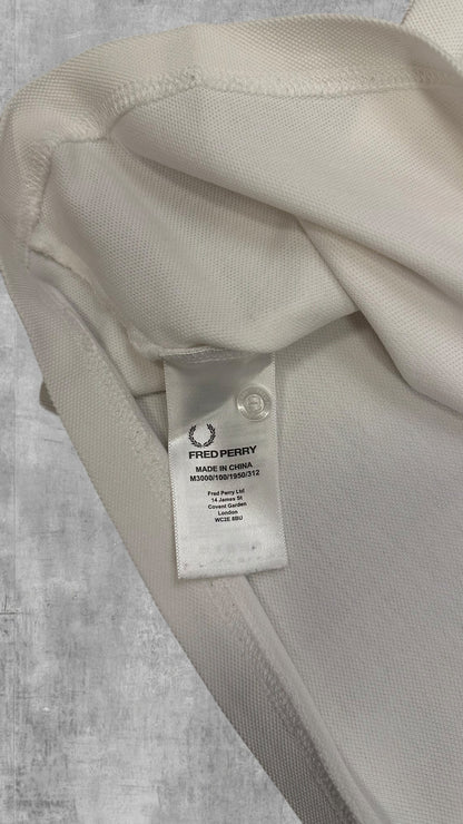 Fred Perry Polo Shirt Weiß XL