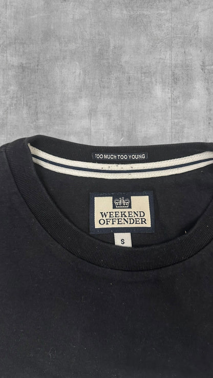 Weekend Offender T-shirt Schwarz Weiß S