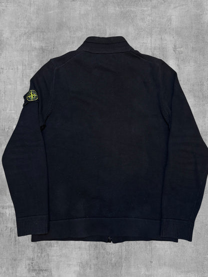 Stone Island Zip Rollkragenjacke Schwarz L