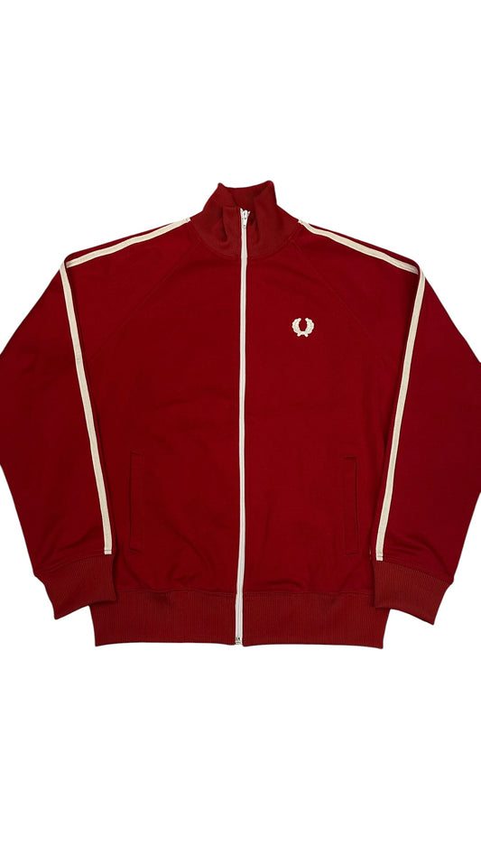 Fred Perry Vintage Trainingsjacke Taped Rot S