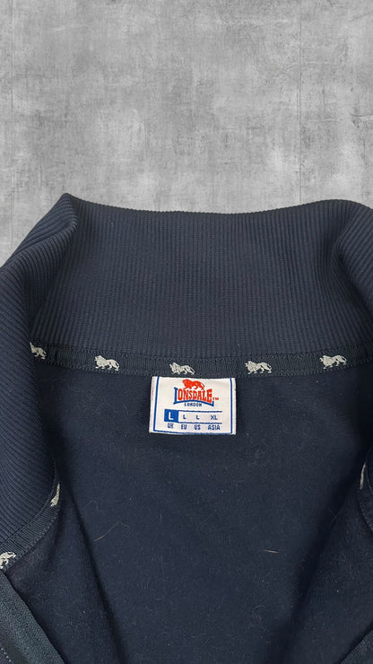 Lonsdale London Trainingsjacke Taped Navy Blau Weiß L