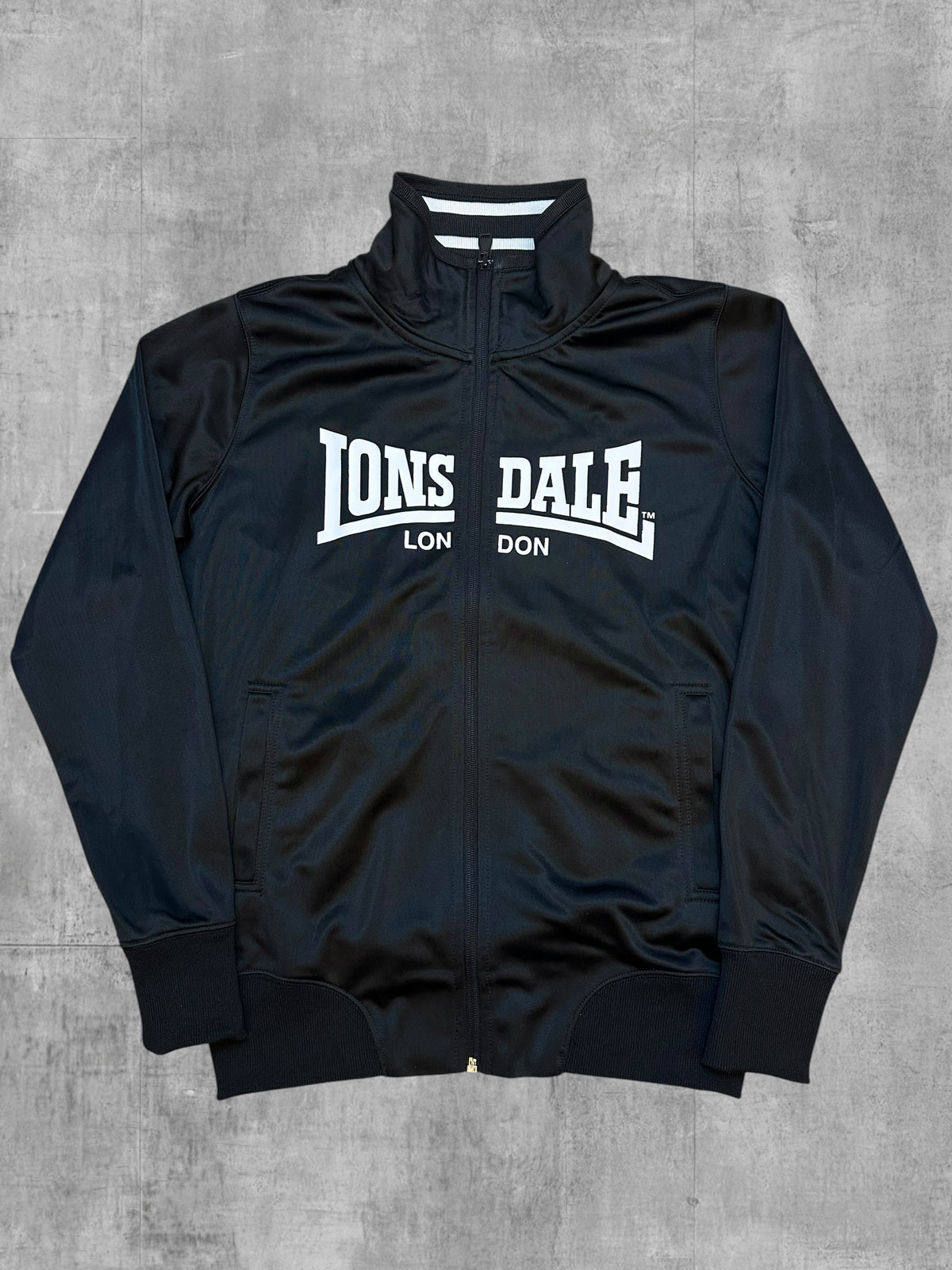 Lonsdale London Veste de survêtement Noir Blanc L