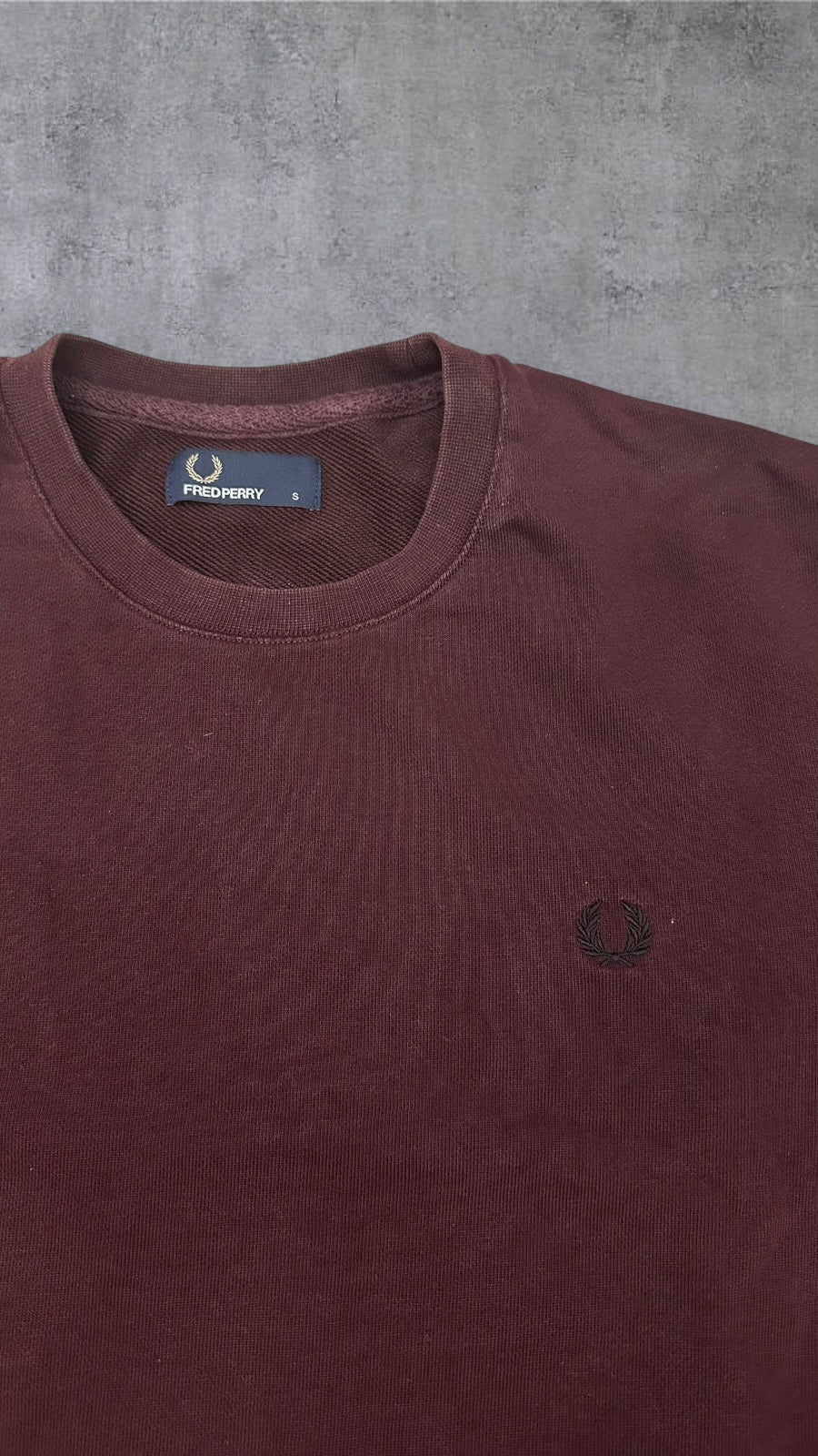 Fred Perry Sweatshirt Bordeaux Rot S