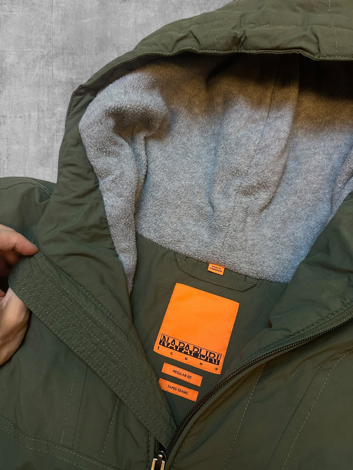 Napapijri Jacke Windbreaker Gefüttert Khaki L