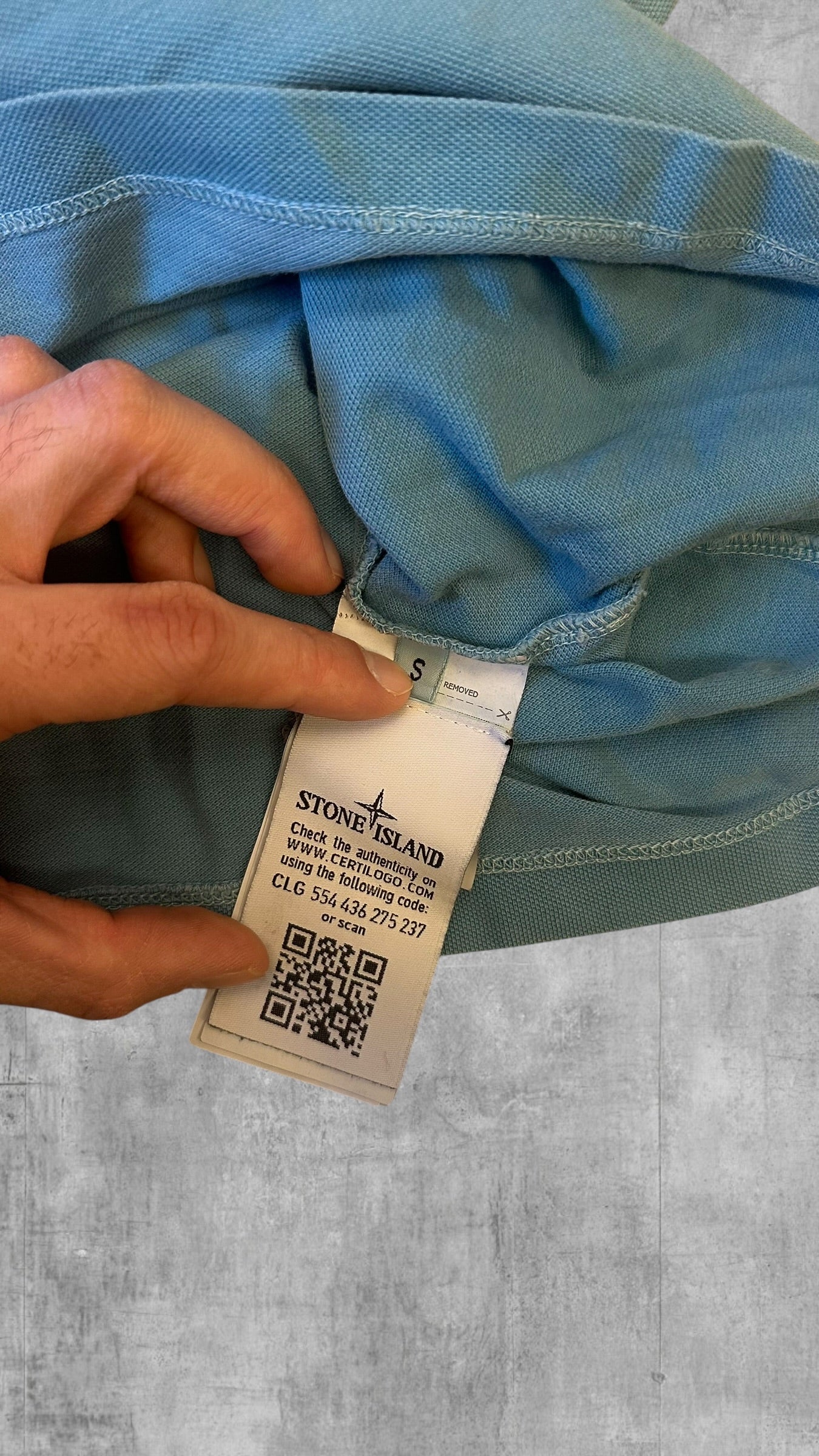 Stone Island Polo Shirt Türkis S
