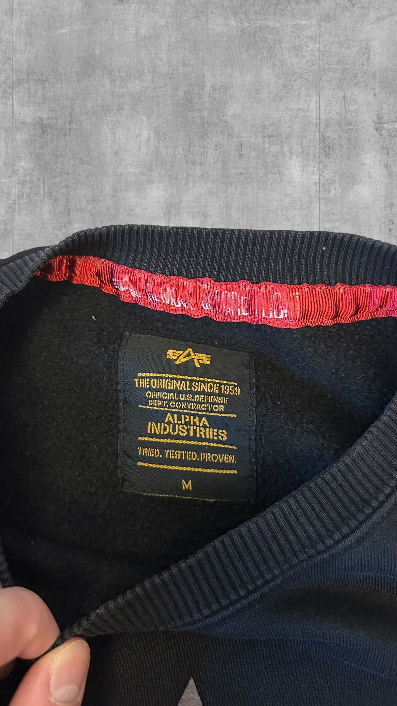 Alpha Industries Sweatshirt Schwarz M