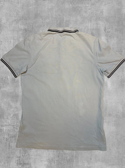Fred Perry Polo Shirt Türkis Weiß Navy Blau M