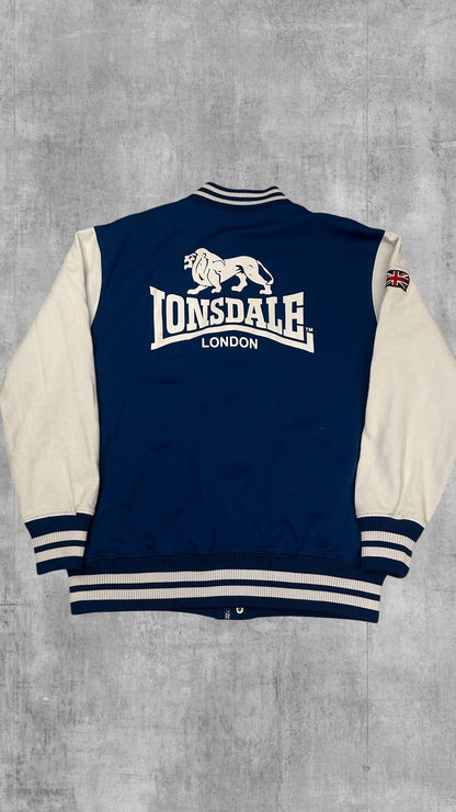 Lonsdale London Backprint Collage Jacke Blau Weiß L