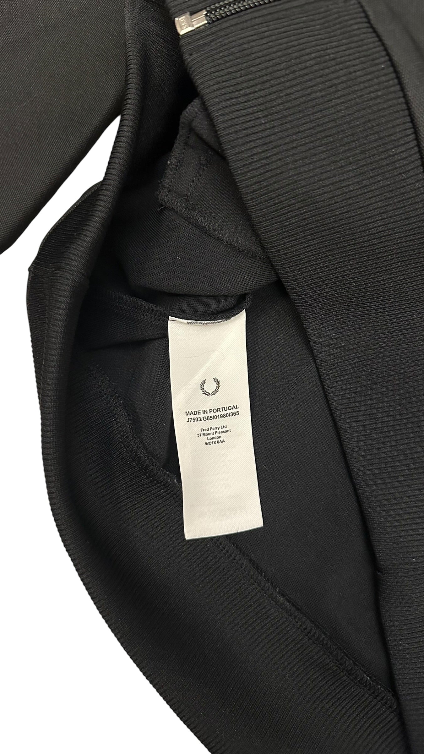 Fred Perry Trainingsjacke Schwarz Grau L