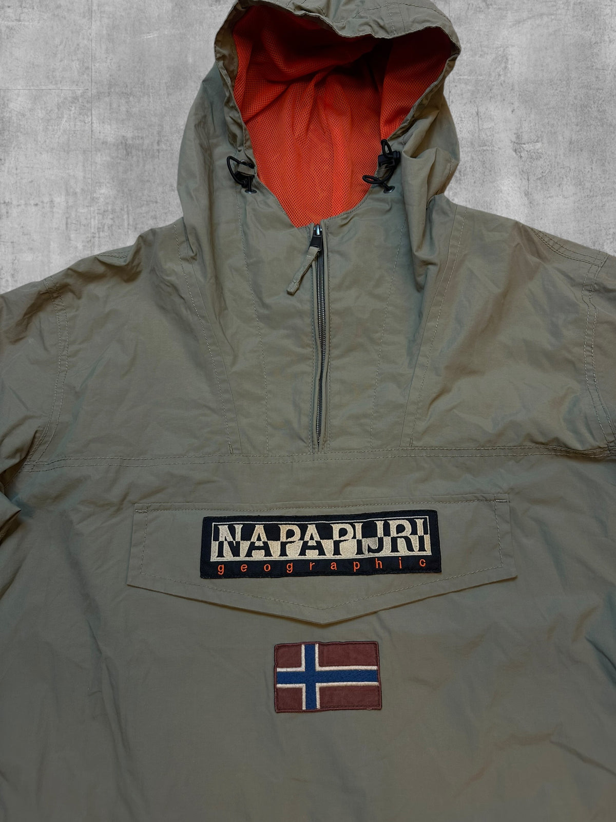 Napapijri Rain Jacket Windbreaker Khaki XL