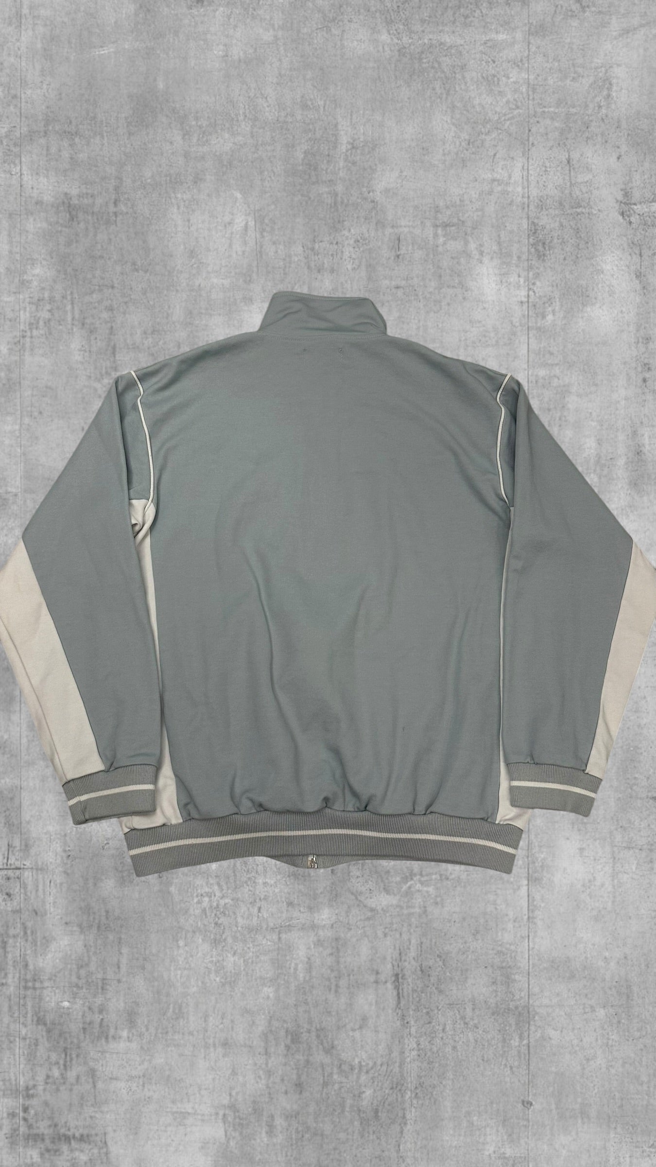 Fred Perry Vintage Trainingsjacke Babyblau Weiß M
