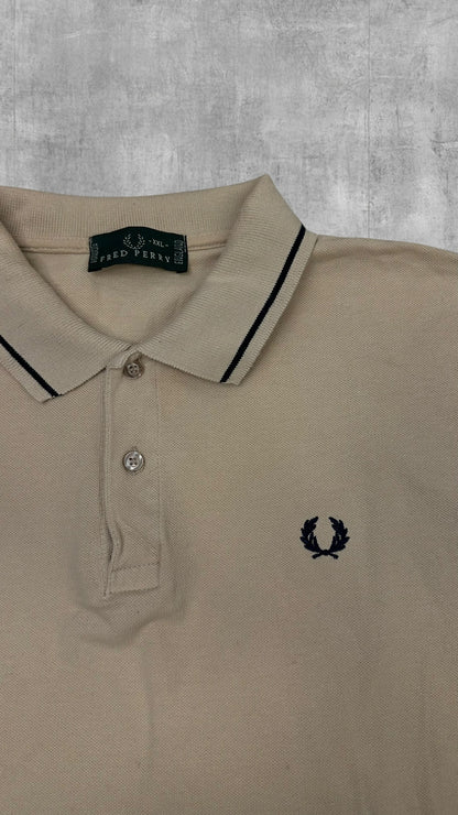 Fred Perry Vintage Polo Shirt Beige XXL