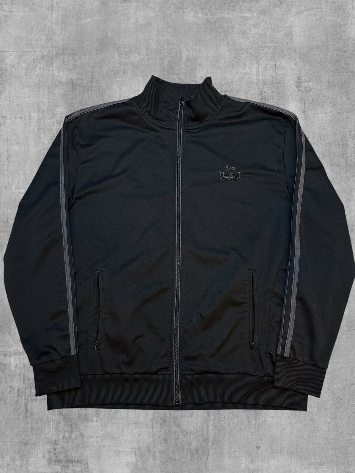 Lonsdale London Trainingsjacke Schwarz Grau XXL