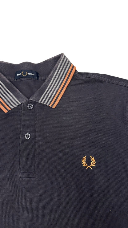 Fred Perry Polo Shirt Dunkelgrau L