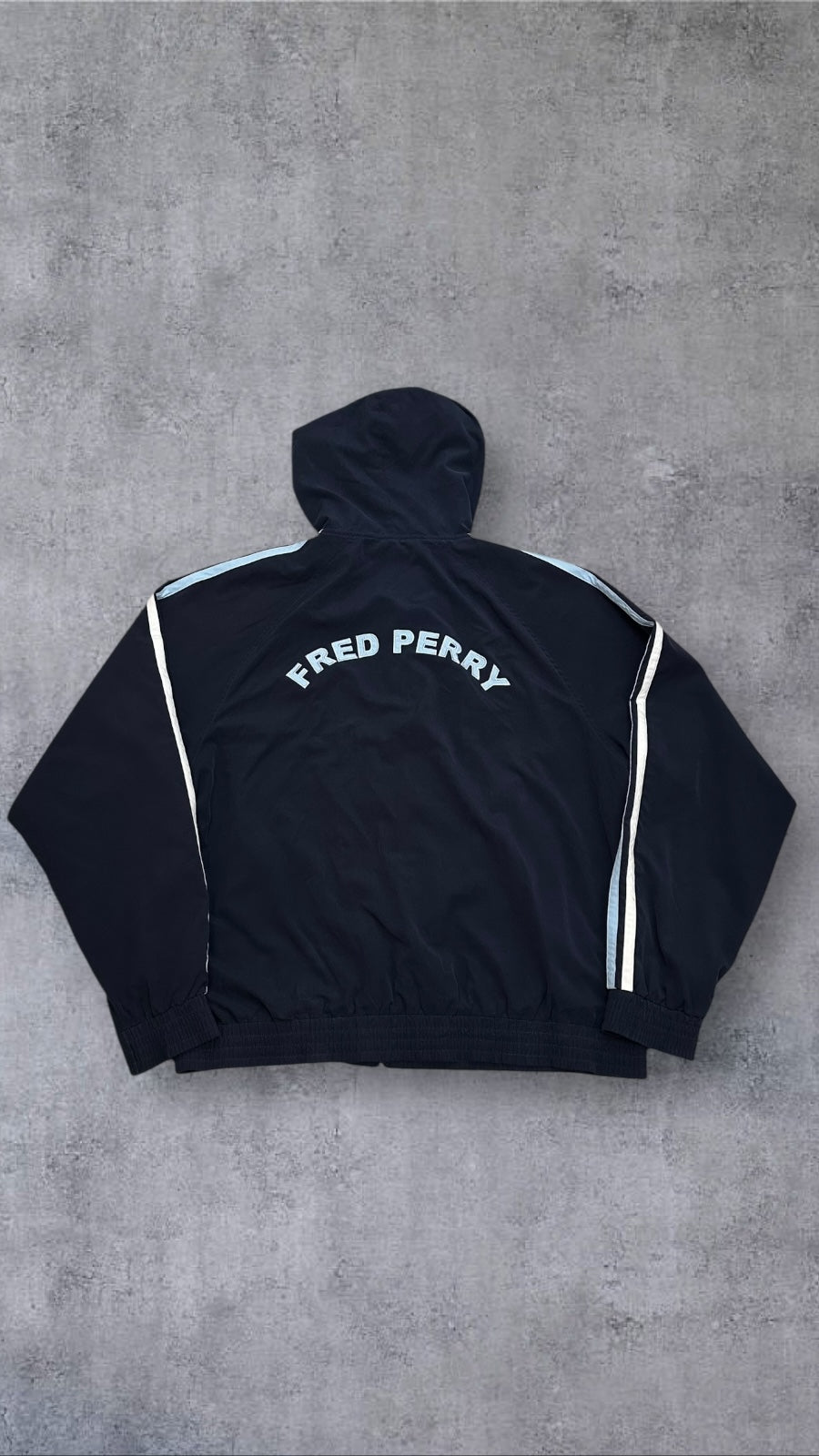 Fred Perry Vintage Trainingsjacke Taped Zip Jacke L