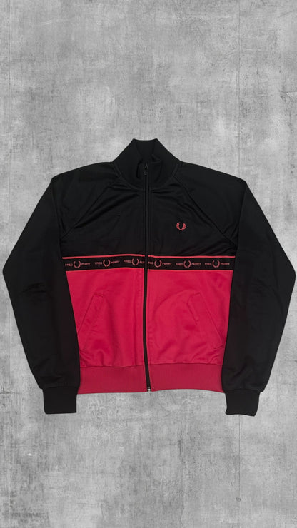 Fred Perry Trainingsjacke Taped Zip Jacke Frauengröße S