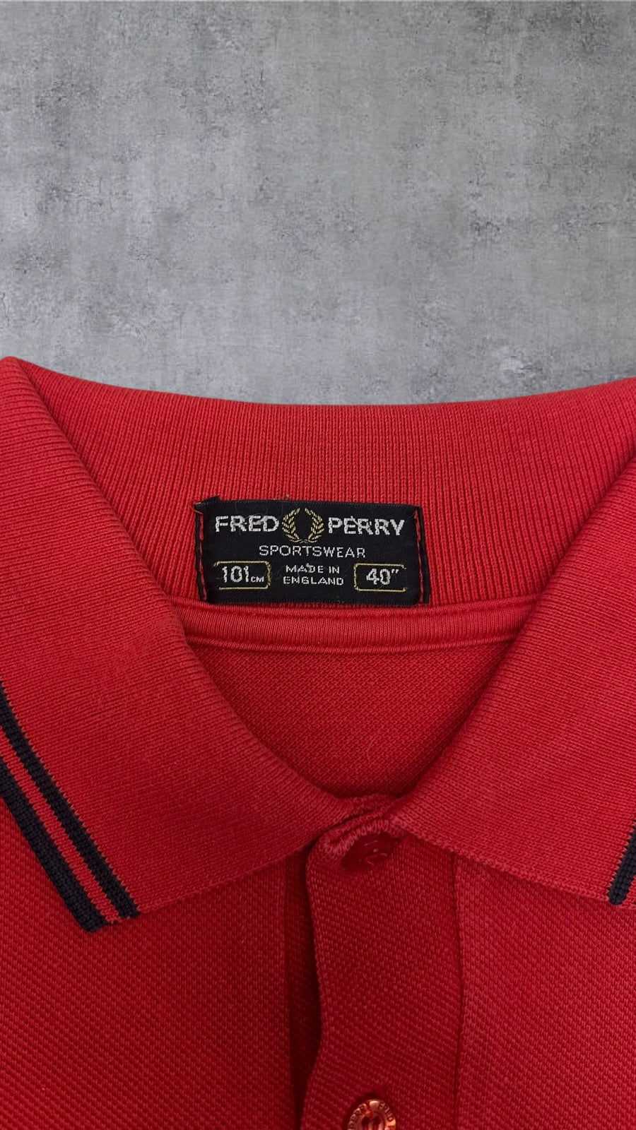 Fred Perry Polo Shirt Rot M