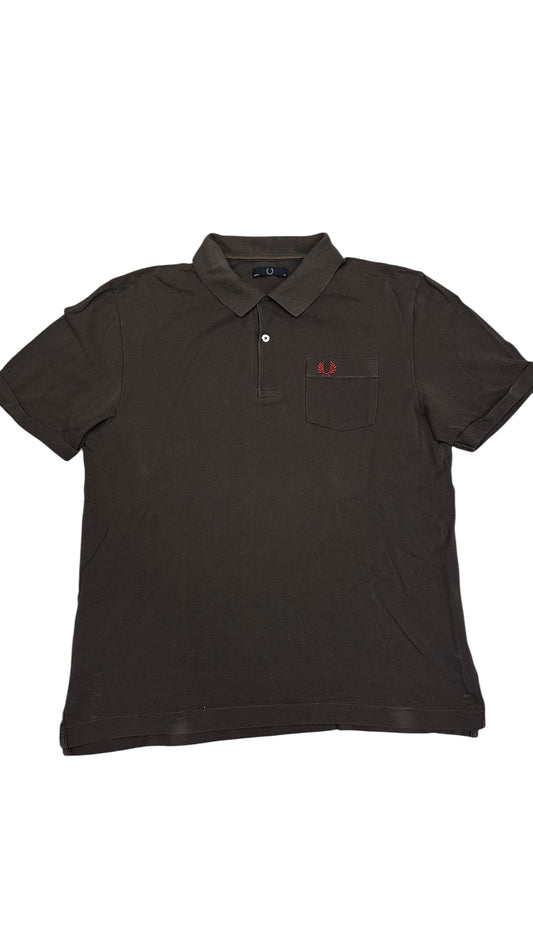 Fred Perry Polo Shirt Dunkelgrau M