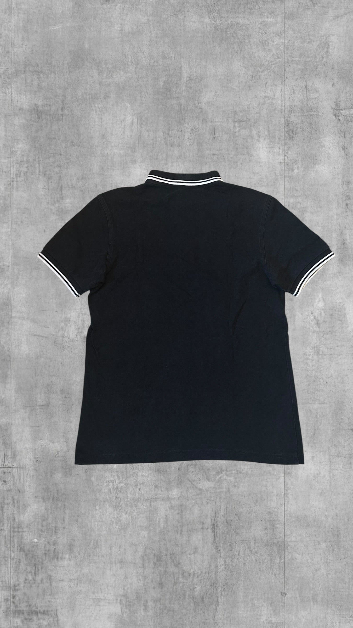 Fred Perry Polo Shirt Schwarz Weiß S