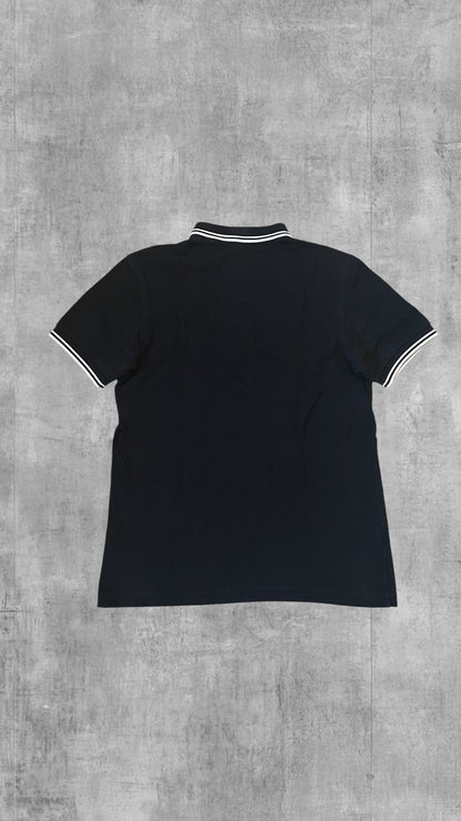 Fred Perry Polo Shirt Schwarz Weiß S