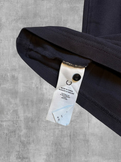 Fred Perry Polo Shirt Schwarzblau Weiß M