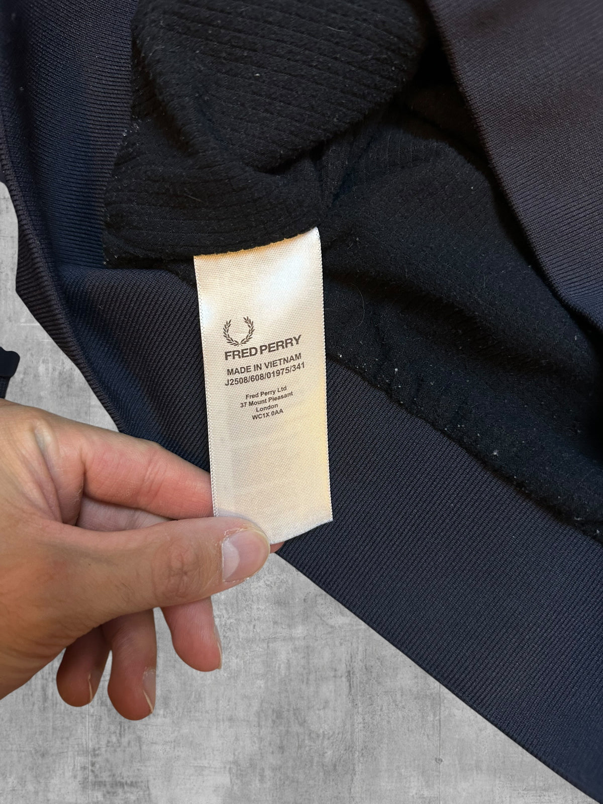 Fred Perry Bomberjacke Navy Blau S