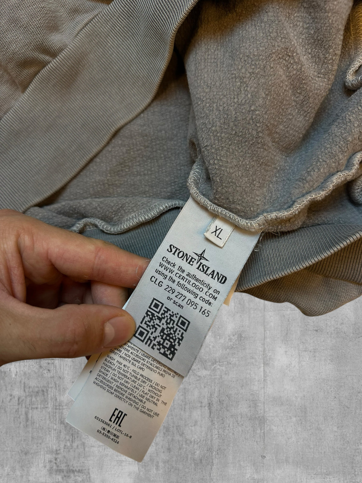 Stone Island Sweatshirt Grau XL