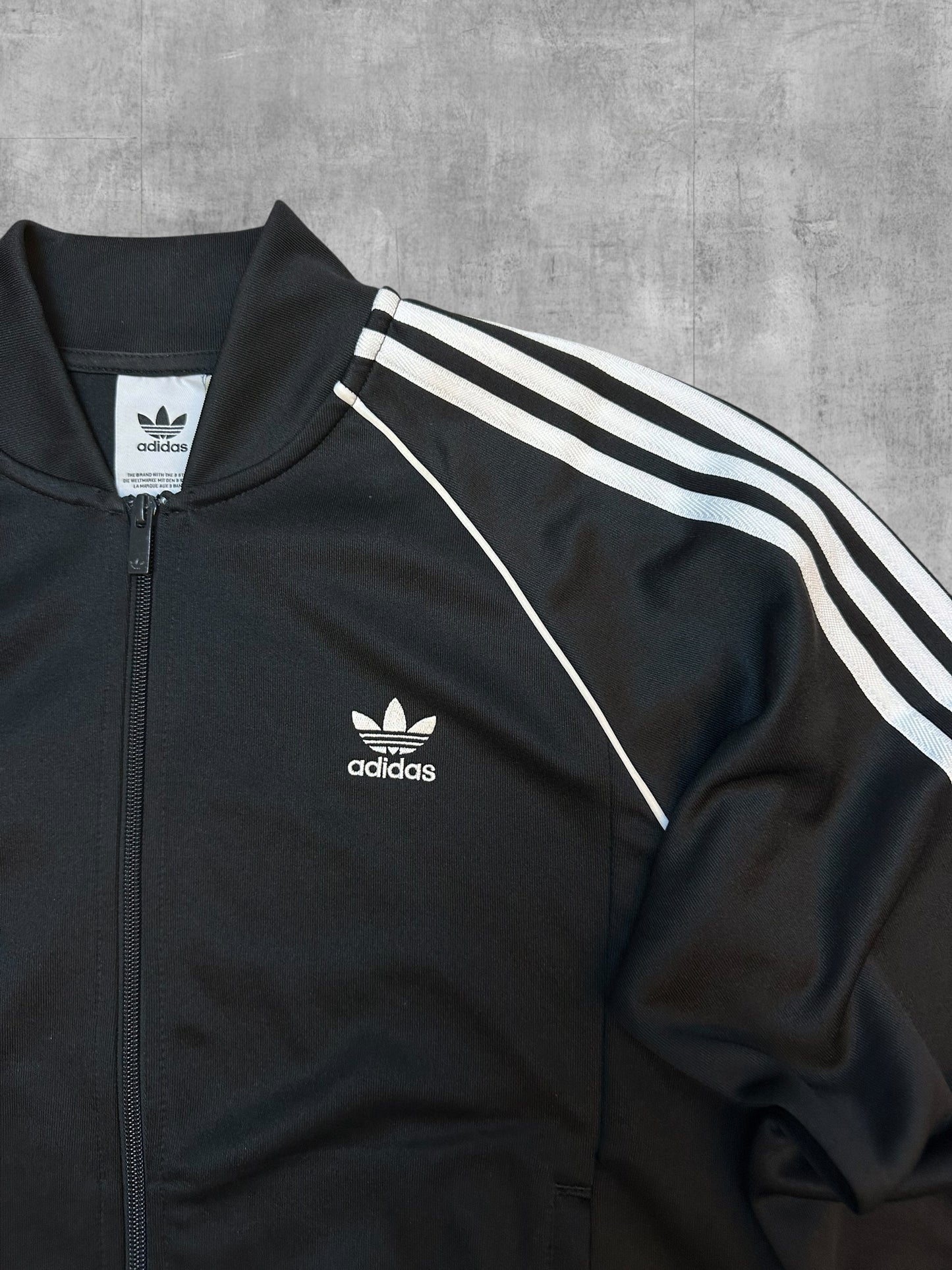 Adidas Firebird Trainingsjacke Schwarz Weiß M