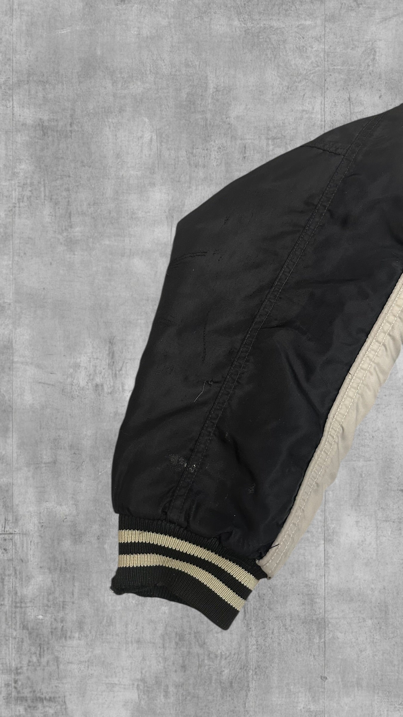 Vintage Lonsdale London Bomberjacke Schwarz Weiß L