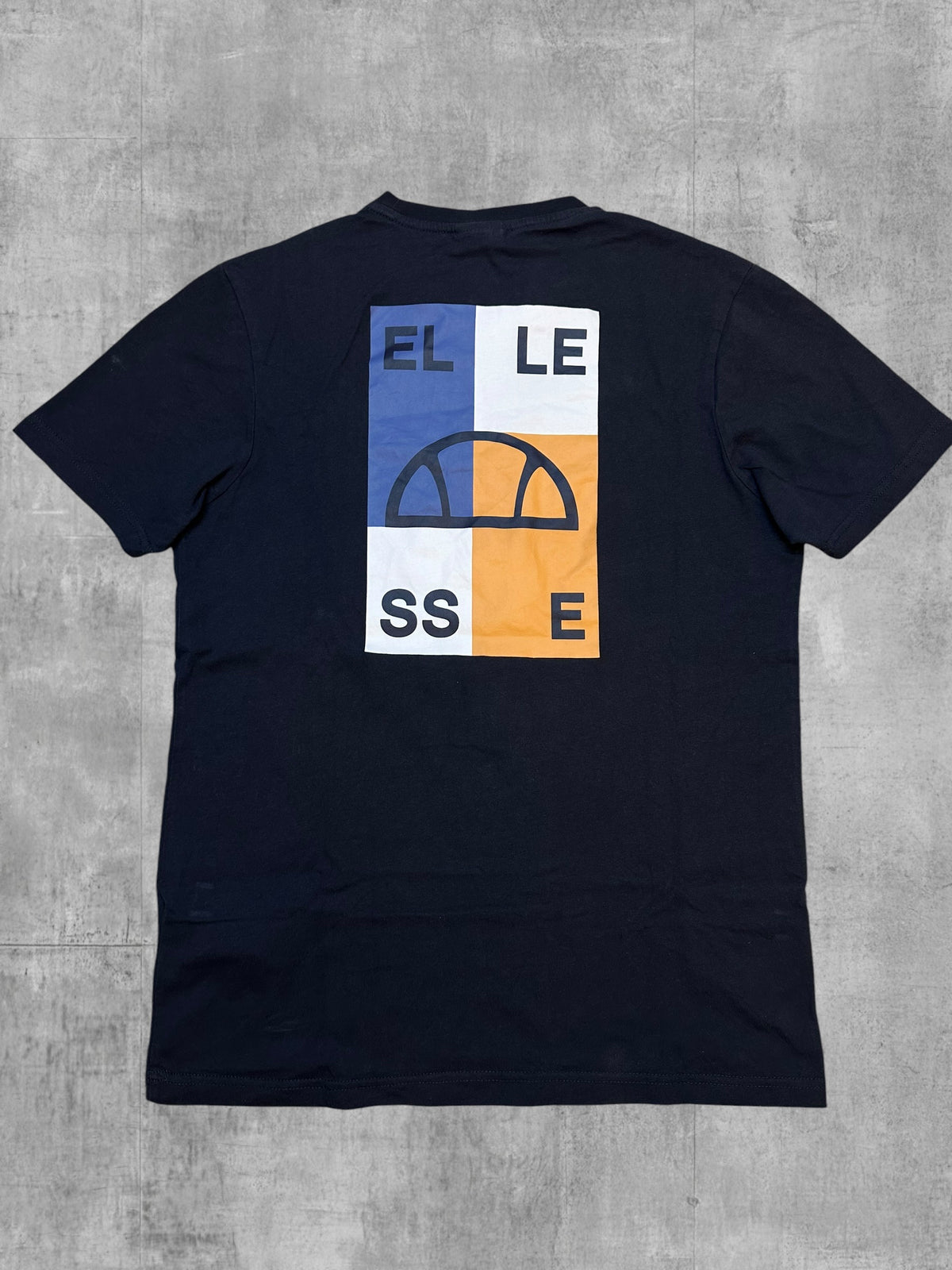 Ellesse T-shirt Backprint Navy Blau Ma